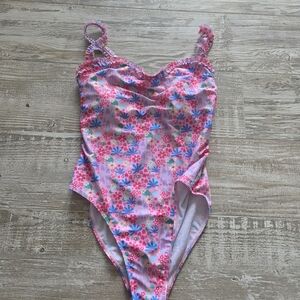 Target Colorful Flower One Piece Bathing Suit